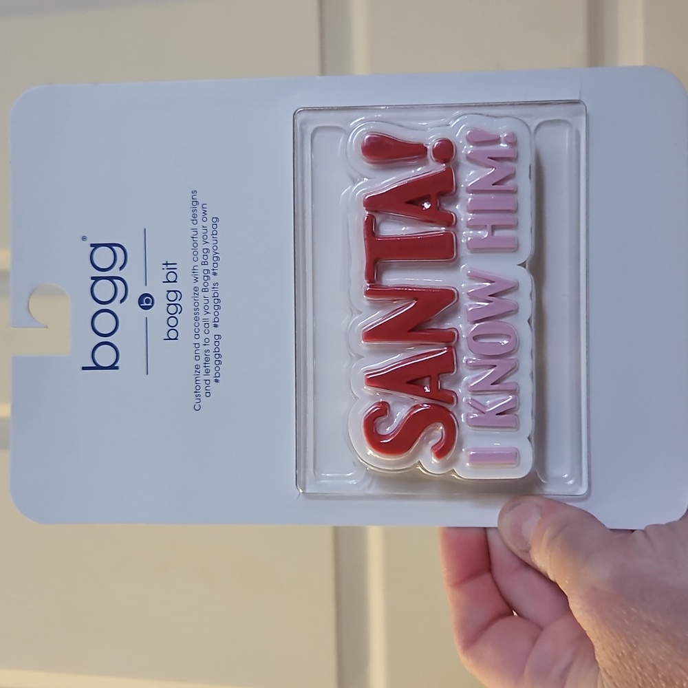 Bogg Holiday Bits: ELF "SANTA! I KNOW HIM!" BIT: NEW IN PACKAGE